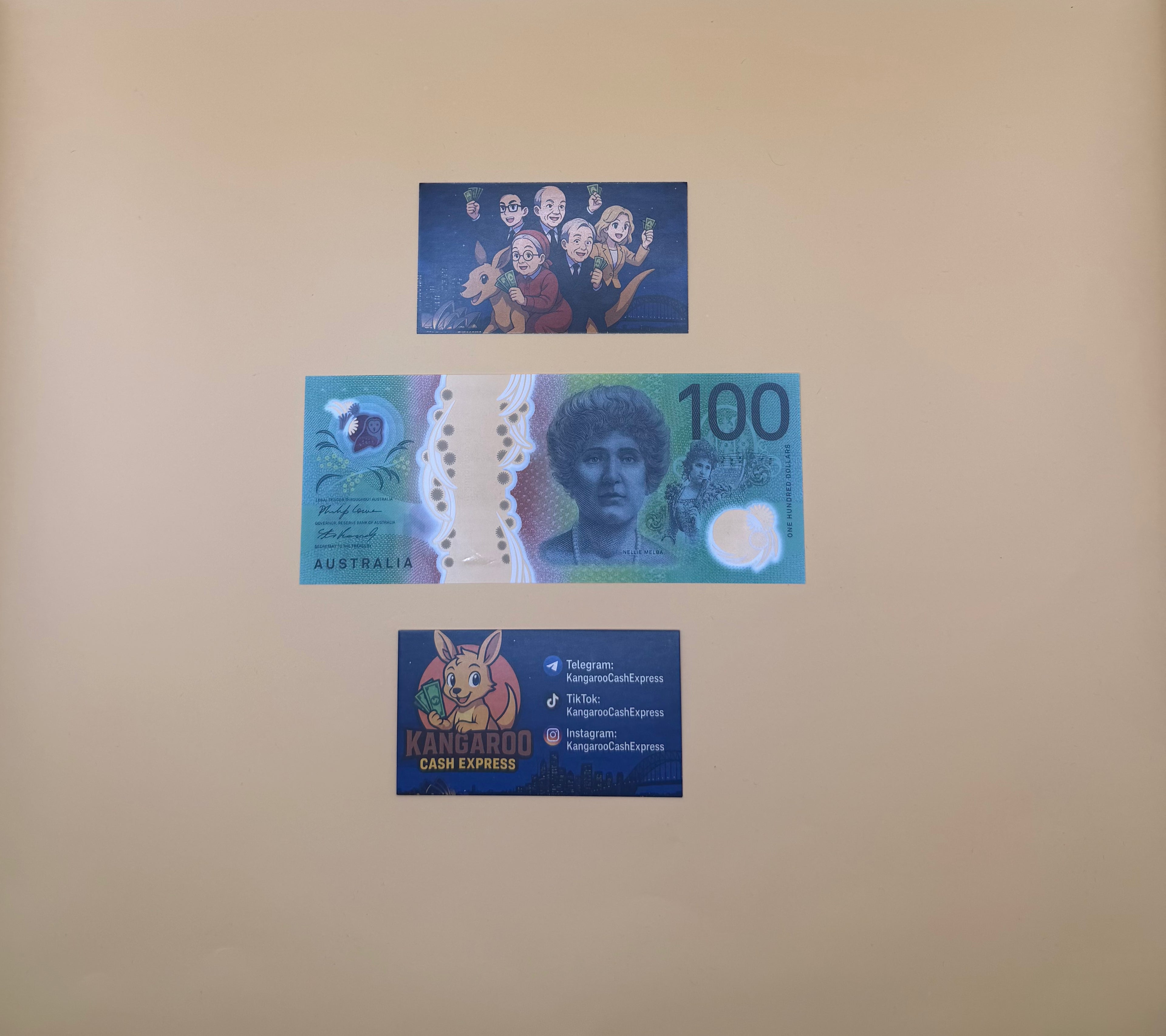 Australian Prop Money $100 Bills $10,000 Full Print 1 Stack (100pcs)