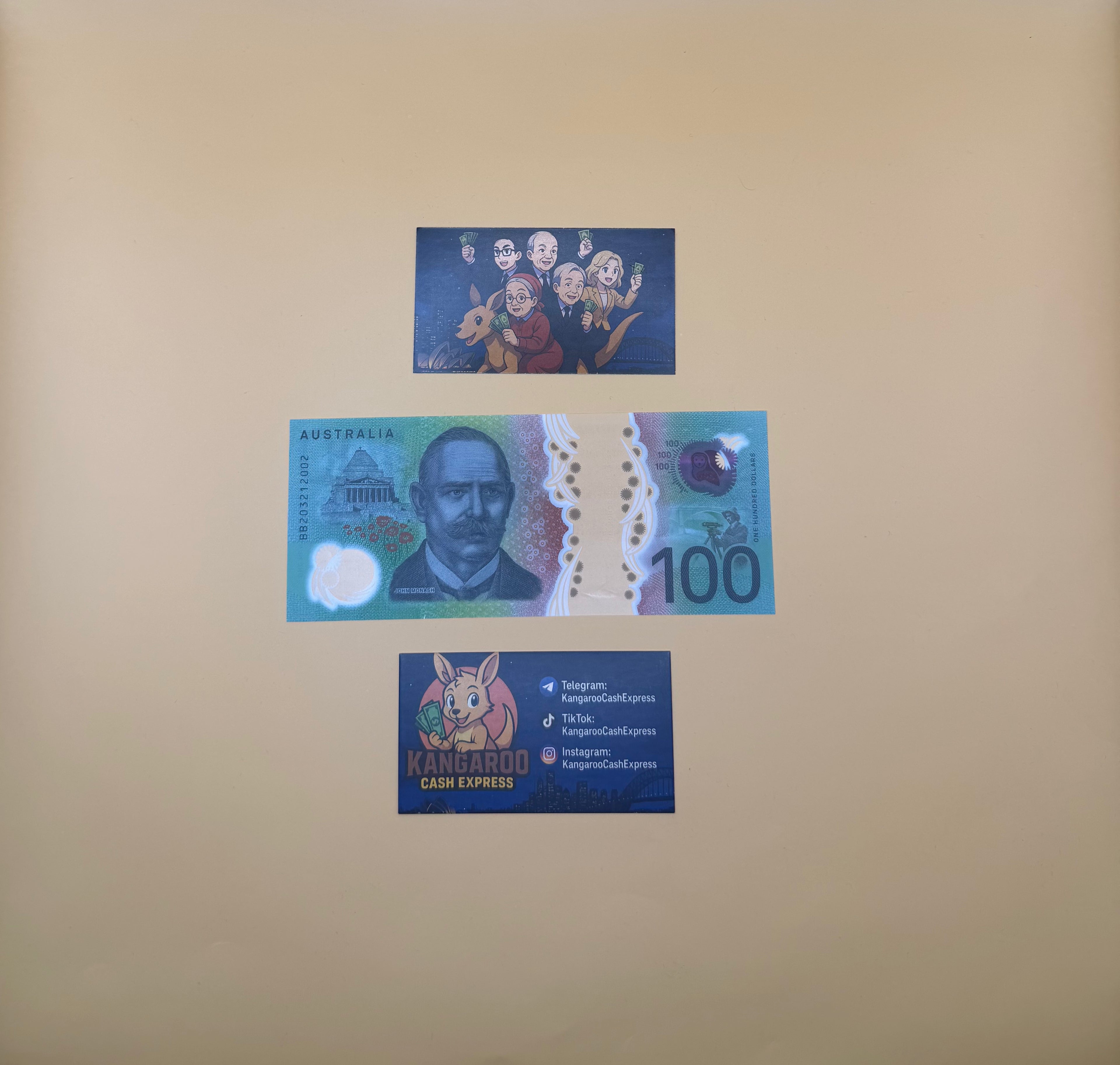 Australian Prop Money $100 Bills $10,000 Full Print 1 Stack (100pcs)