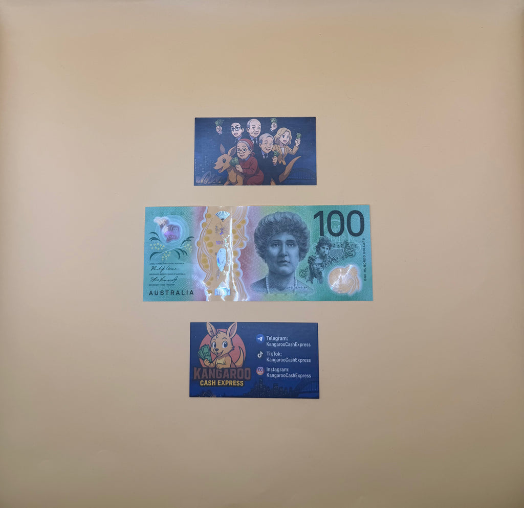 Australian Prop Money $100 Bills $10,000 Full Print 1 Stack (100pcs)