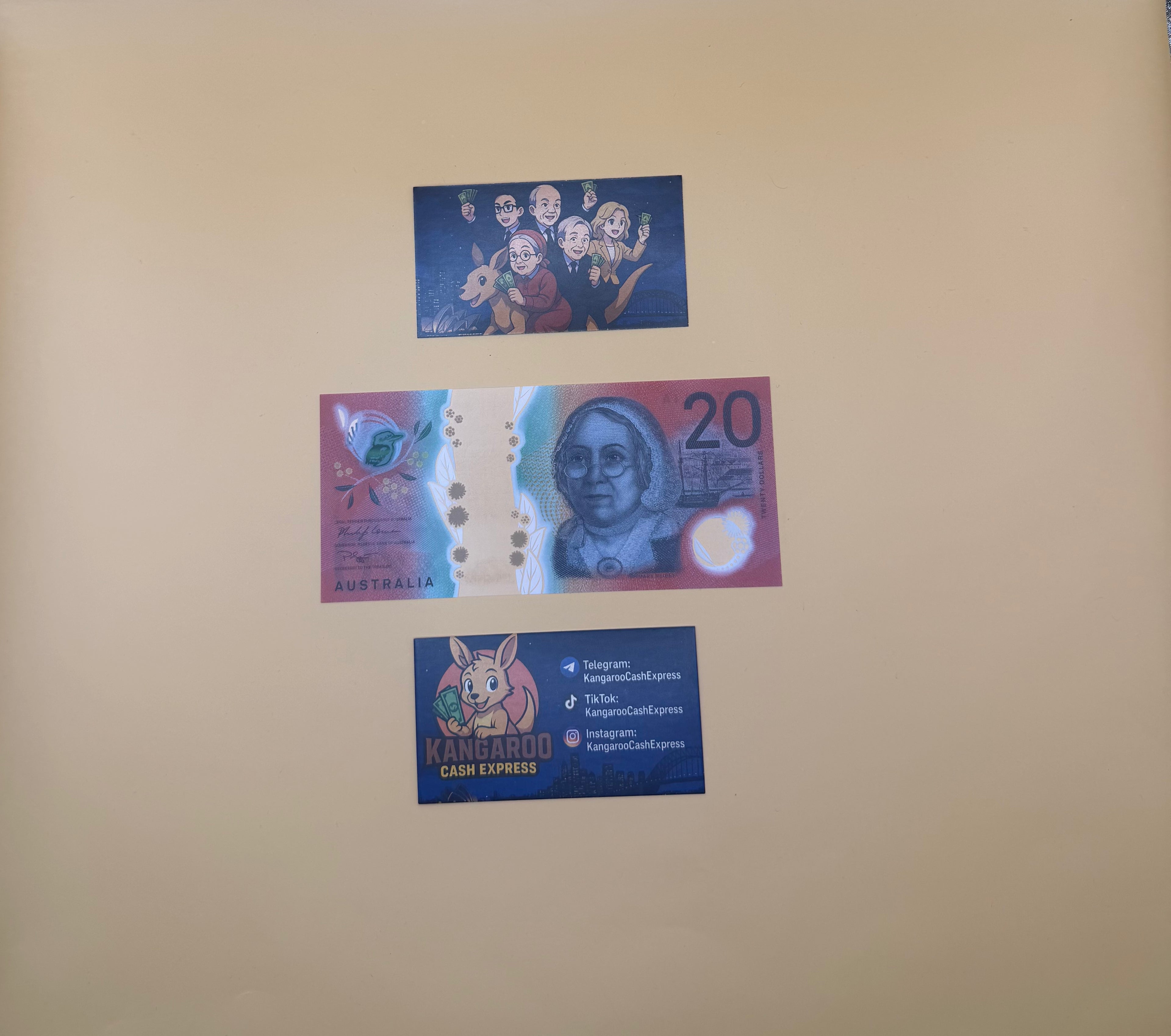 Australian Prop Money $20 Bills $2,000 Full Print 1 Stack (100pcs)