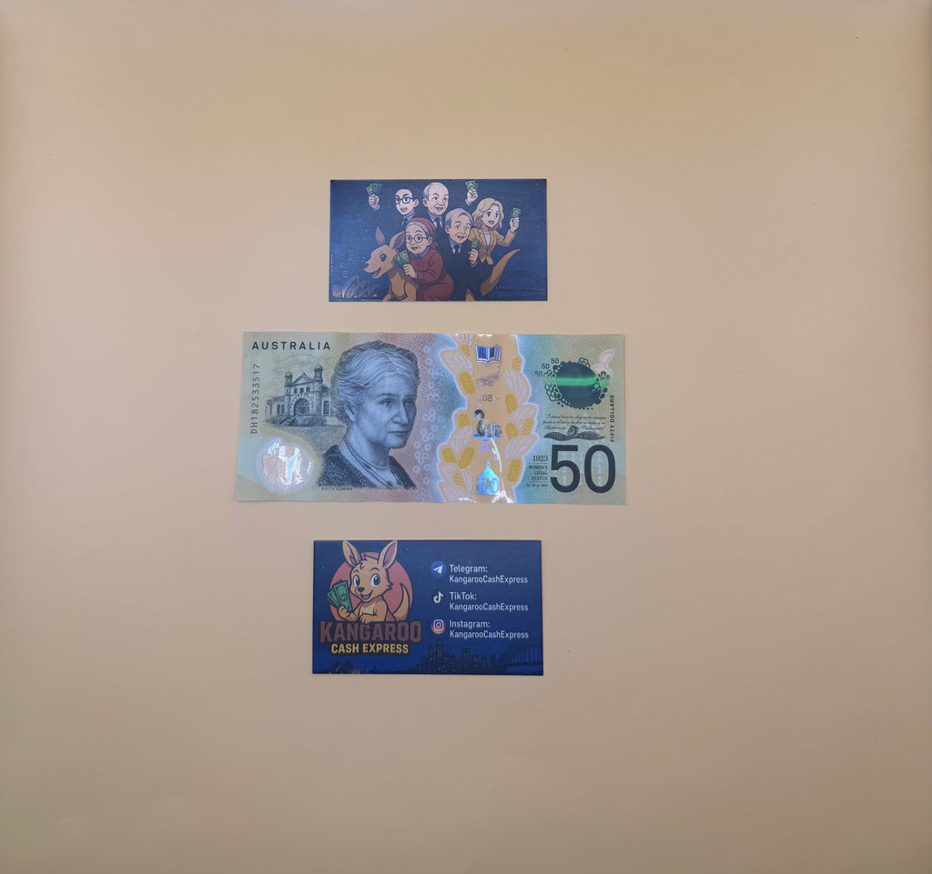 Australian Prop Money $50 Bills $5,000 Full Print 1 Stack (100pcs)
