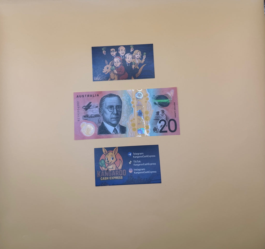 Australian Prop Money $20 Bills $2,000 Full Print 1 Stack (100pcs)