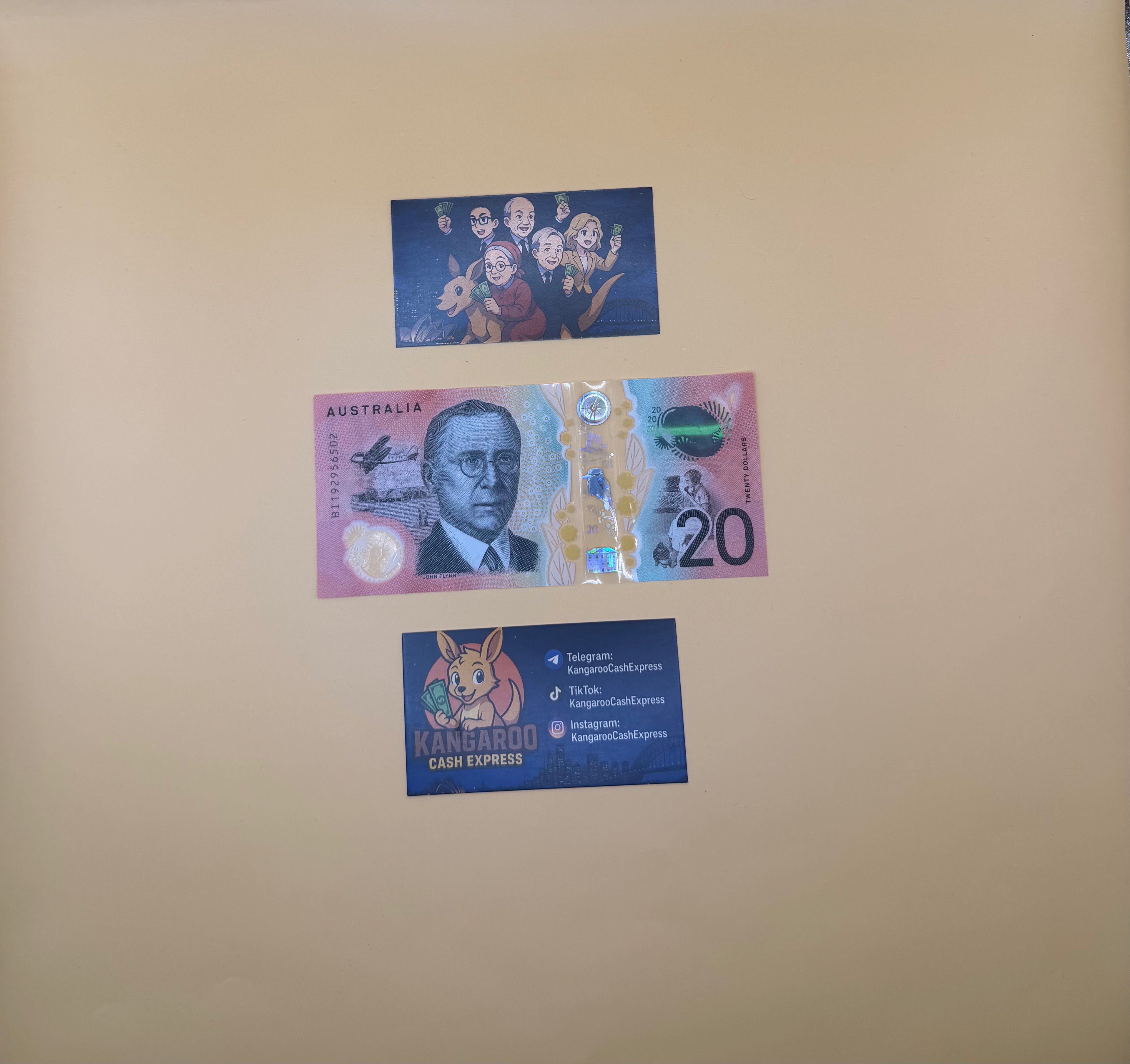 Australian Prop Money $20 Bills $2,000 Full Print 1 Stack (100pcs)