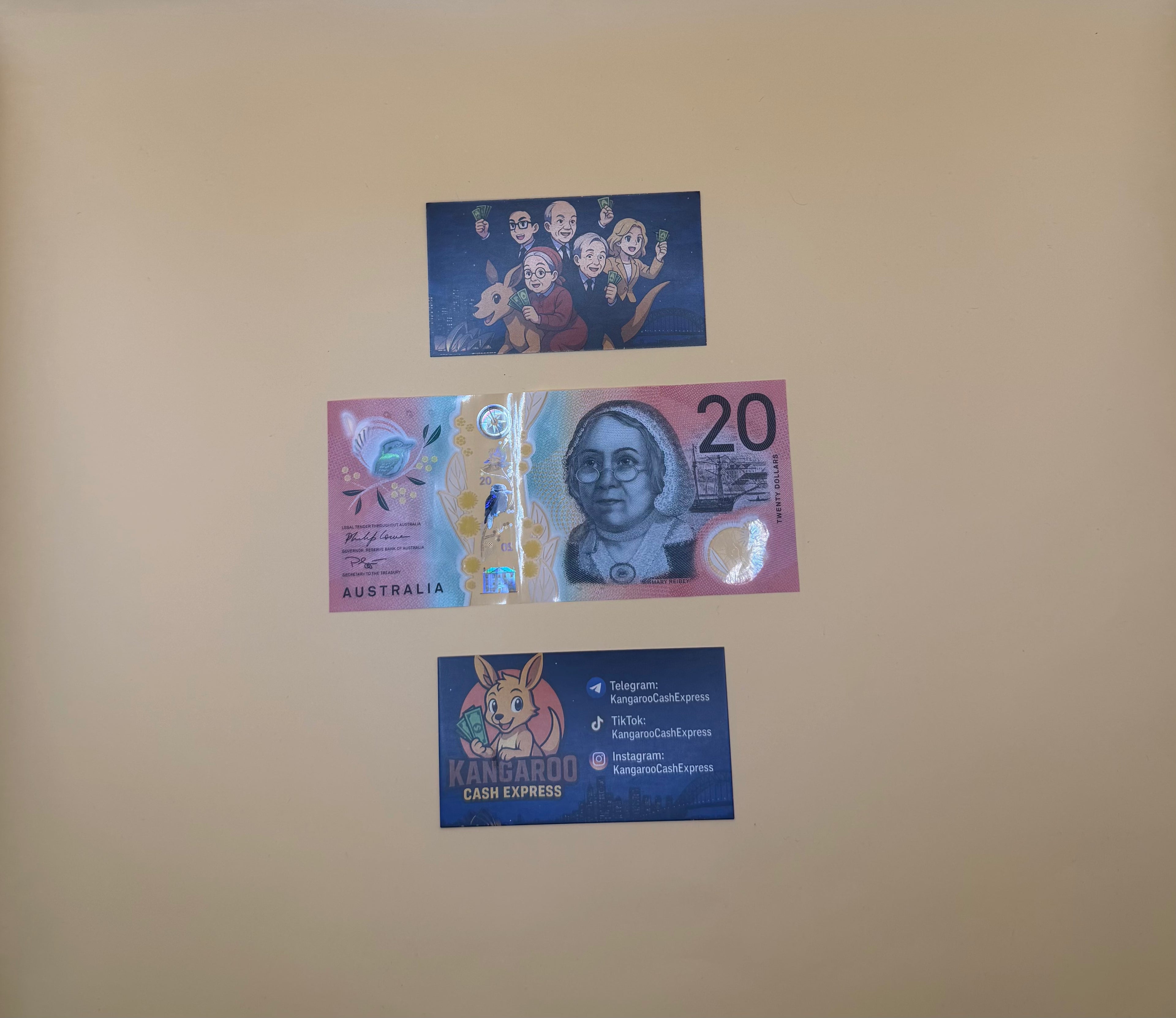 Australian Prop Money $20 Bills $2,000 Full Print 1 Stack (100pcs)